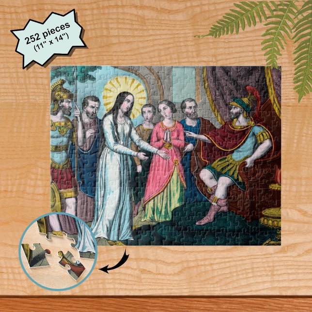 St. Philomena is Tried before Emperor Diocletian Jigsaw Puzzle (Creator Uploaded)