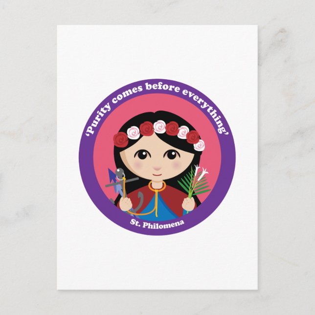 St. Philomena Postcard (Front)