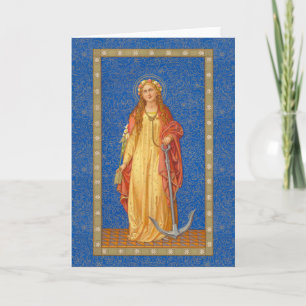 St. Philomena with Anchor (SNV 051) Card
