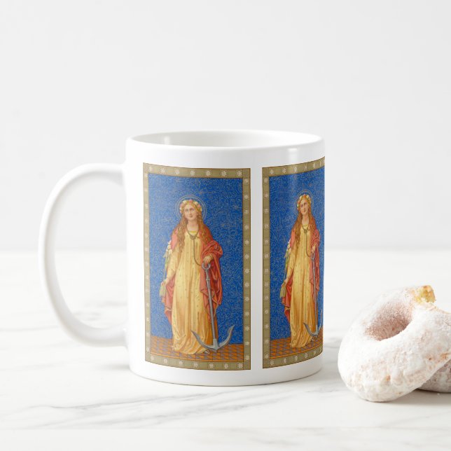 St. Philomena with Anchor (SNV 051) Coffee Mug (With Donut)
