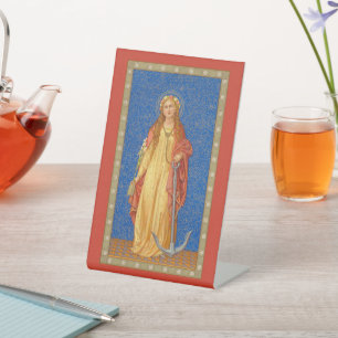 St. Philomena with Anchor (SNV 051) Pedestal Sign