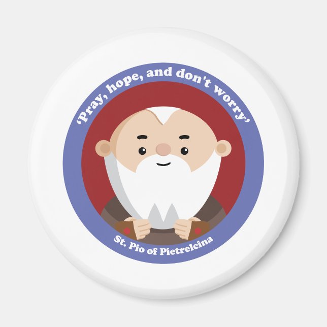 St Pio of Pietrelcina Magnet (Front)