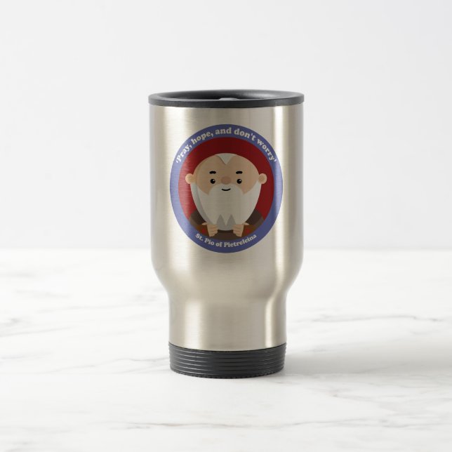 St Pio of Pietrelcina Travel Mug (Center)