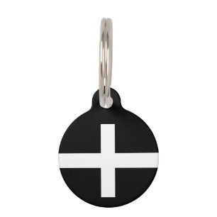 St. Piran’s flag / flag of Cornwall Pet Tag