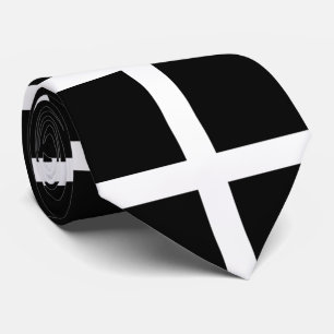 St. Piran’s flag / flag of Cornwall Tie