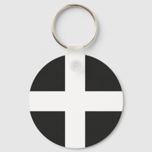 St Piran's Flag Cornwall Kernow Key Ring
