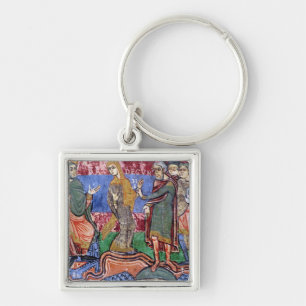 St. Radegund led before Clothar I Key Ring
