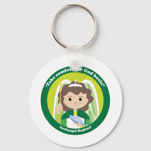 St. Raphael the Archangel Key Ring