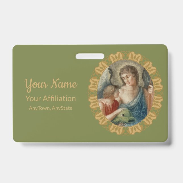 St. Raphael the Archangel (M 012) ID Badge (Front)