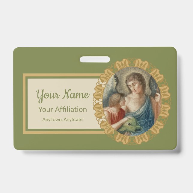 St. Raphael the Archangel (M 012) ID Badge (Front)