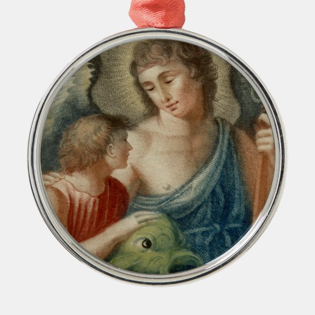 St. Raphael the Archangel (M 012) Metal Tree Decoration (Front)