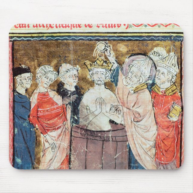 St. Remigius, Bishop of Rheims  baptising Mouse Pad (Front)