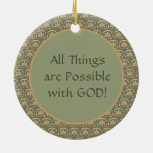 St. Rita of Cascia (M 015) Circular Ceramic Tree Decoration