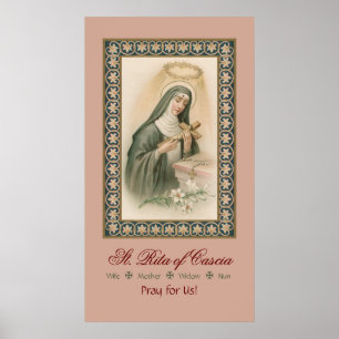 St. Rita of Cascia (M 015) Poster