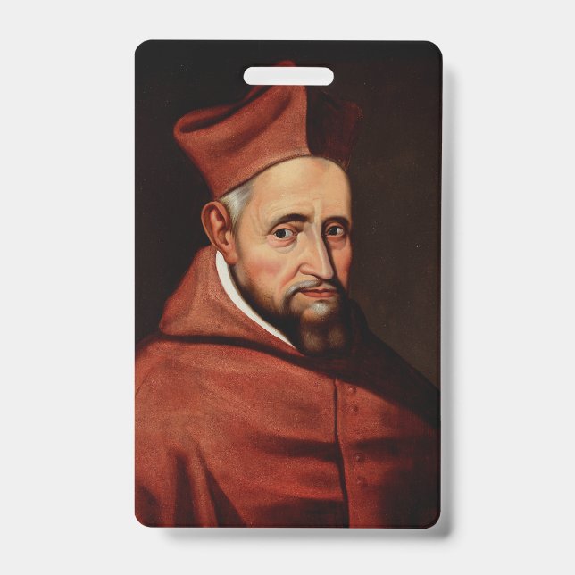 St. Robert Bellarmine Patron of Canon Lawyers ID Badge (Front)