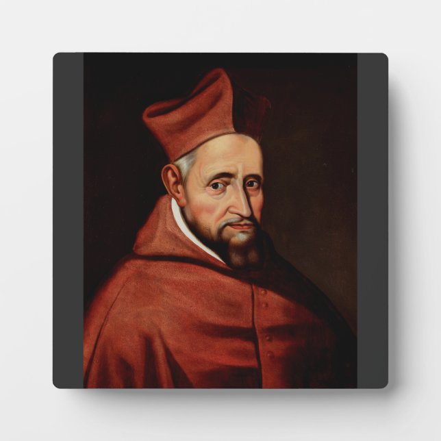 St. Robert Bellarmine Patron of Canon Lawyers Plaque (Front)