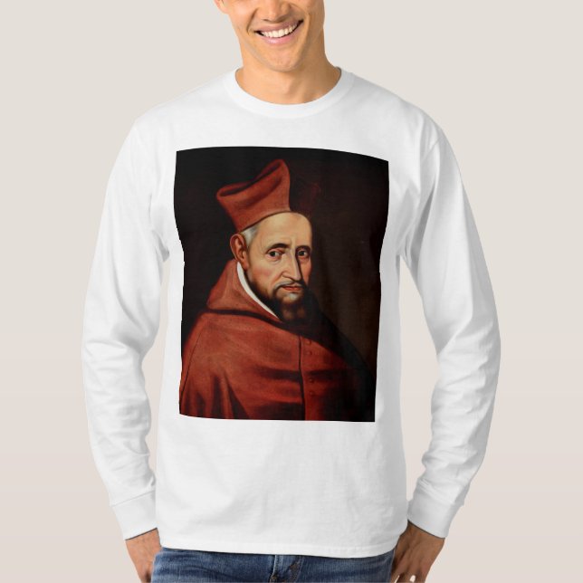 St. Robert Bellarmine Patron of Canon Lawyers T-Shirt (Front)