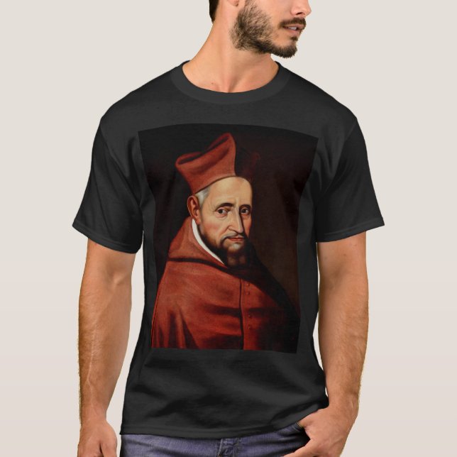 St. Robert Bellarmine Patron of Canon Lawyers T-Shirt (Front)