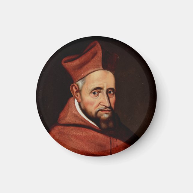 St. Robert Bellarmine Roman Library Art Magnet (Front)
