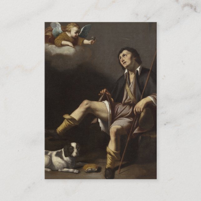 St. Rocco Roch Prayer against Corona Virus Card (Front)