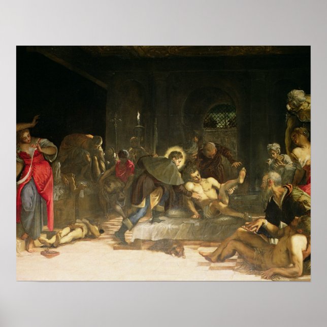 St. Roch Curing the Plague Poster (Front)