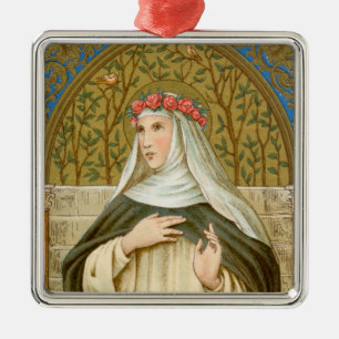 St. Rose of Lima (BK 020) Metal Tree Decoration