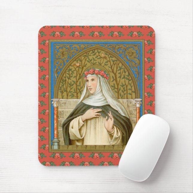 St. Rose of Lima (BK 020) Mouse Pad (With Mouse)