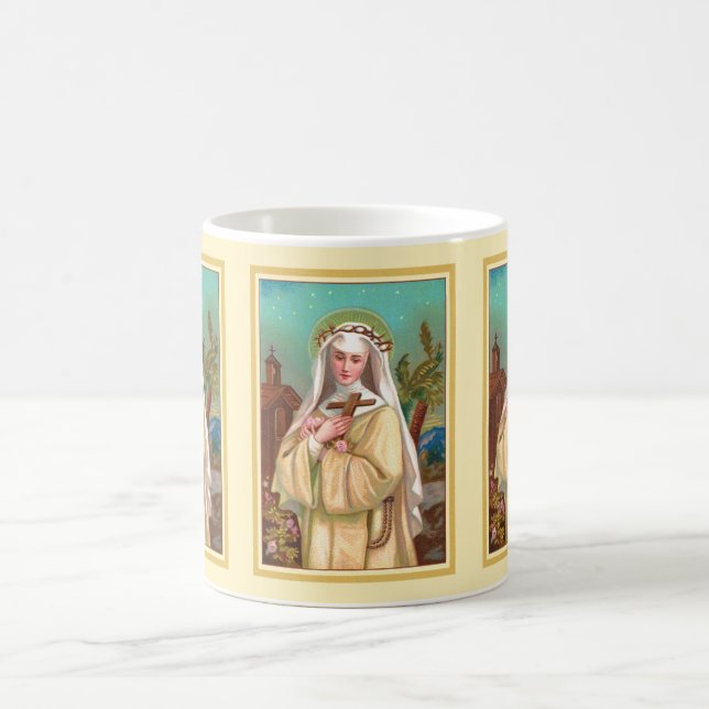 St. Rose of Lima by Night (M 024) Coffee Mug (Center)