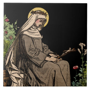 St. Rose of Lima Meditating Tile