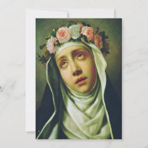 St. Rose of Lima The Angel of Peru Fine Art  Holiday Card