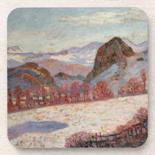 St. Sauves d'Auvergne, c.1900 (oil on panel) Coaster