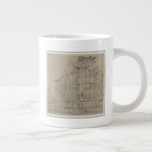 St. Sauveur, Dives, Normandy, c.1821 Large Coffee Mug