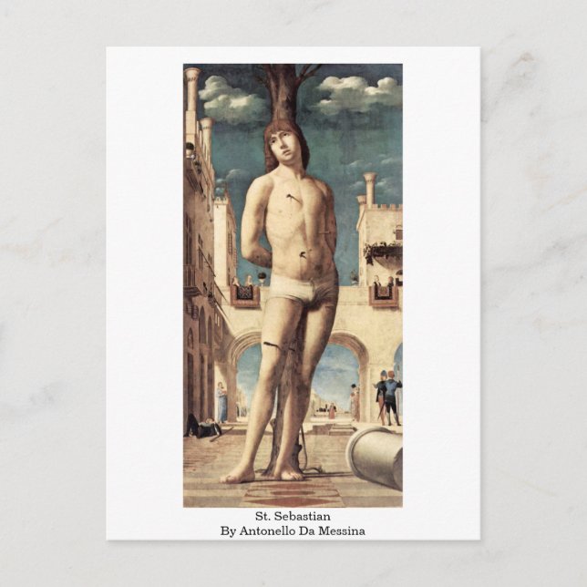 St. Sebastian By Antonello Da Messina Postcard (Front)