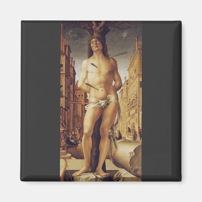 St Sebastian by Liberale Da Verona Magnet (Front)