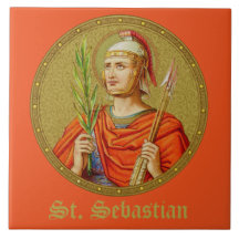 St. Sebastian (SNV 24) (Round Image) Tile 1