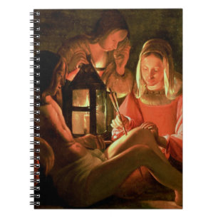 St. Sebastian tended by the Holy Woman (oil on can Notebook