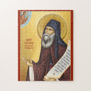 St. Silouan the Athonite Orthodox Christian Icon Jigsaw Puzzle