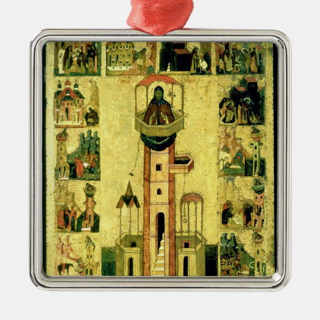 St. Simeon, 16th century Metal Tree Decoration (Front)
