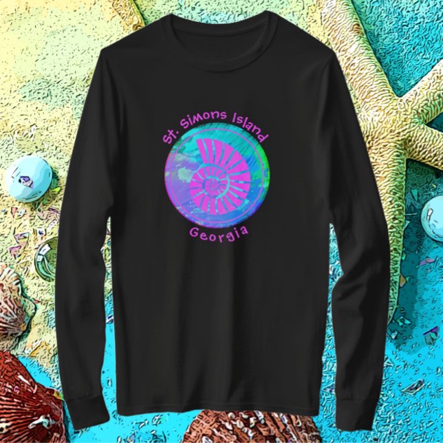 St. Simons Island GA Colourful Sea Shell T-Shirt (Creator Uploaded)