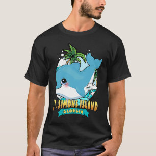 ST SIMONS ISLAND GEORGIA Cute Baby Dolphin Beach S T-Shirt