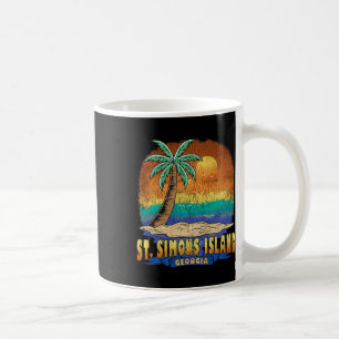 St. Simons Island Georgia Vintage Distressed Souve Coffee Mug