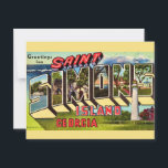 St Simons Island Retro  Postcard<br><div class="desc">A fun vintage postcard greeting from St. Simons Island,  Georgia repurposed on a new postcard!</div>