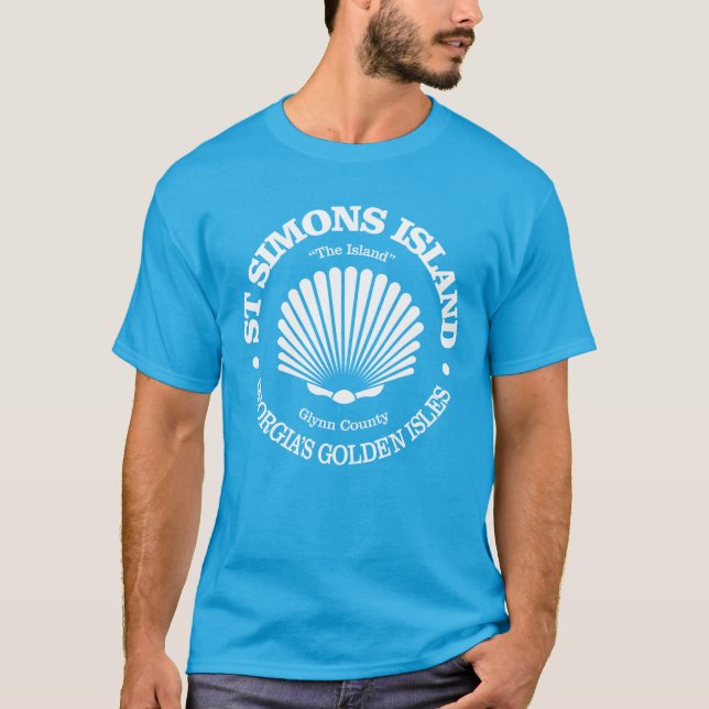 St Simons Island (seashell) T-Shirt (Front)