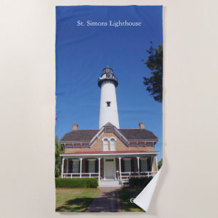 St. Simons Lighthouse beach towel