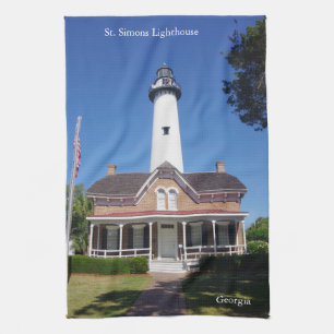 St. Simons Lighthouse kitchen towel