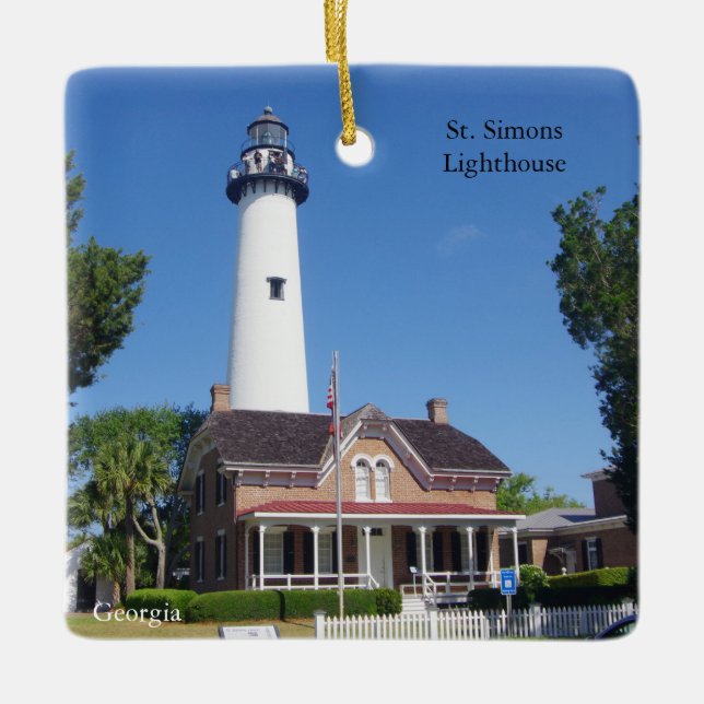 St. Simons Lighthouse ornament (Front)