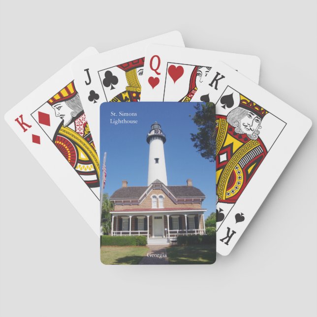 St. Simons Lighthouse playing cards (Back)