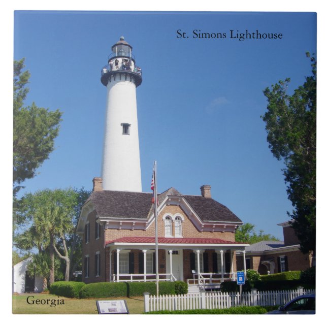 St. Simons Lighthouse tile (Front)