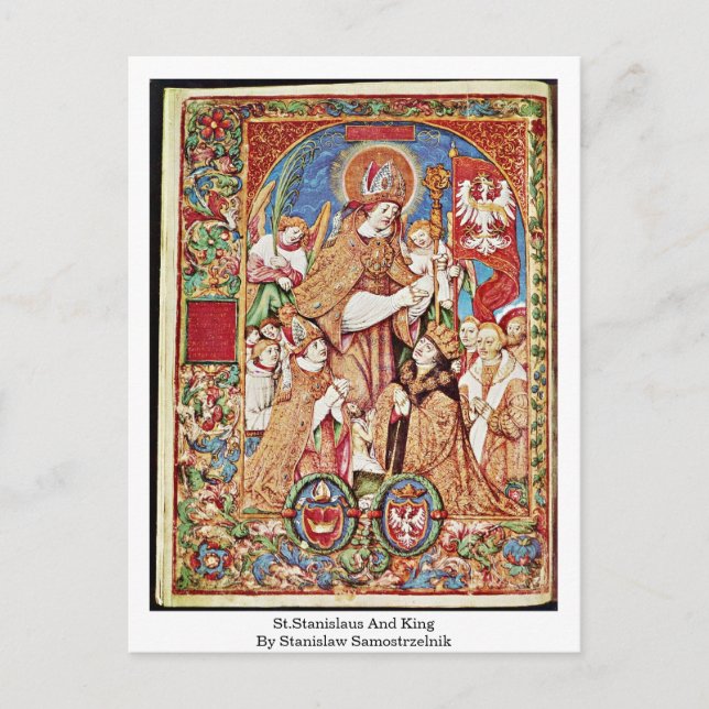 St.Stanislaus And King By Stanislaw Samostrzelnik Postcard (Front)