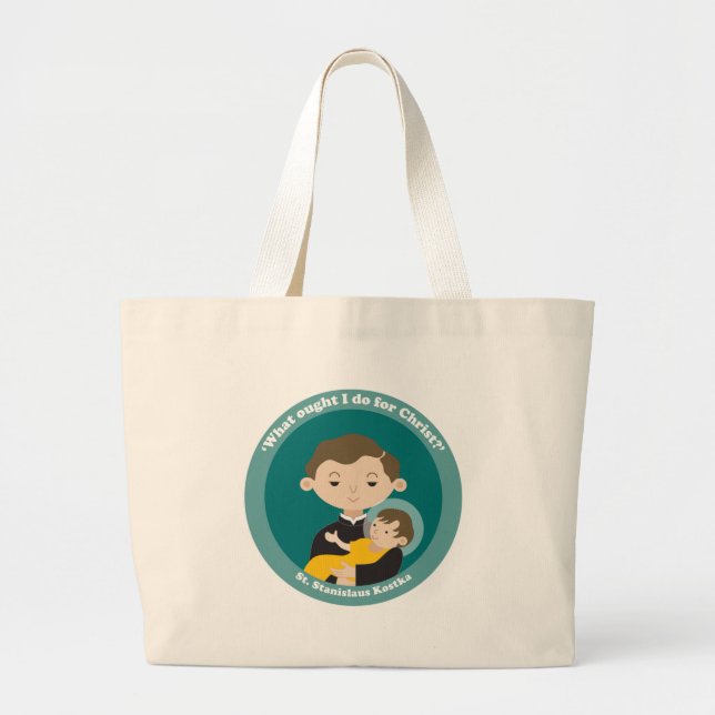 St. Stanislaus Kostka Large Tote Bag (Front)